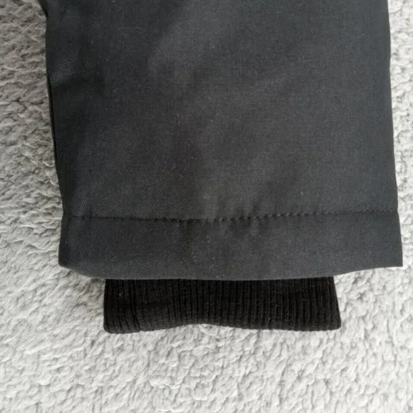 Spyder Coat Mens Medium Black Parka Hooded Waterproof‎ Fleece Lined HydroWeb